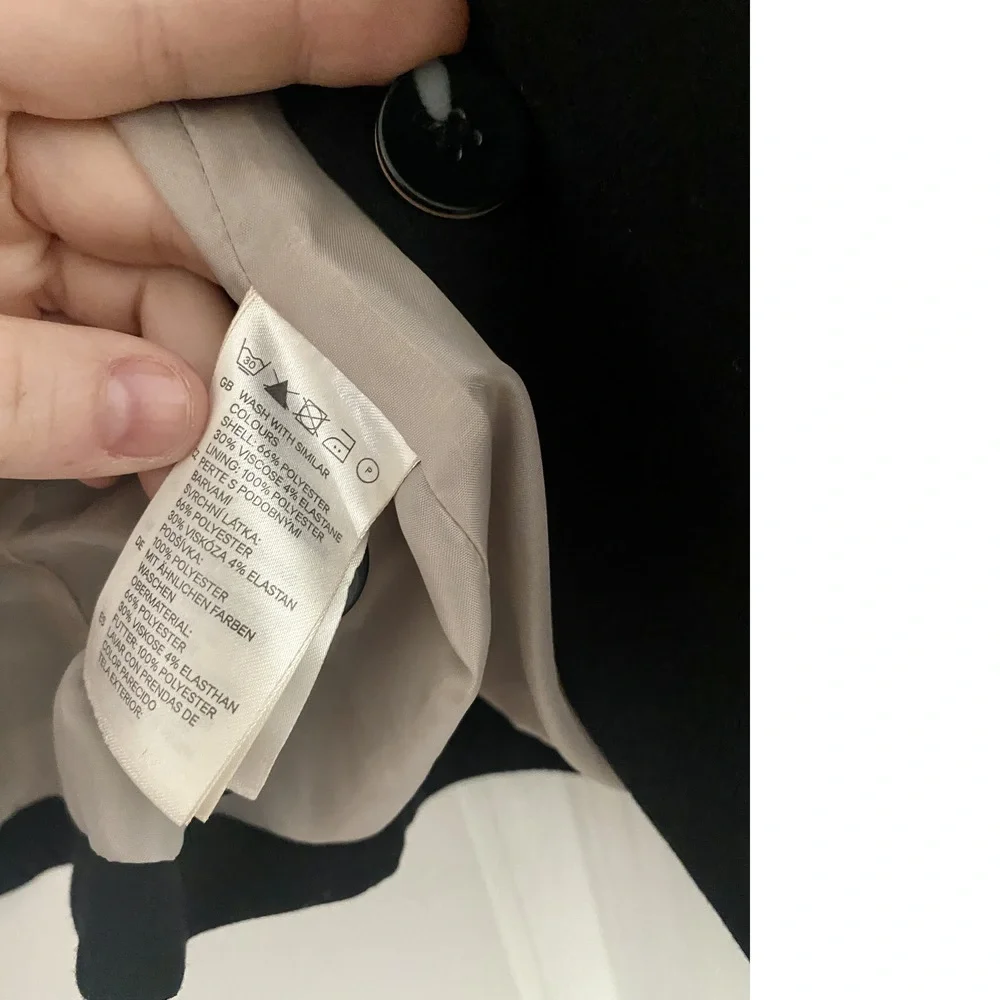 H & M Black Short Formal Blazer (Size US 8) - Picture 7 of 9